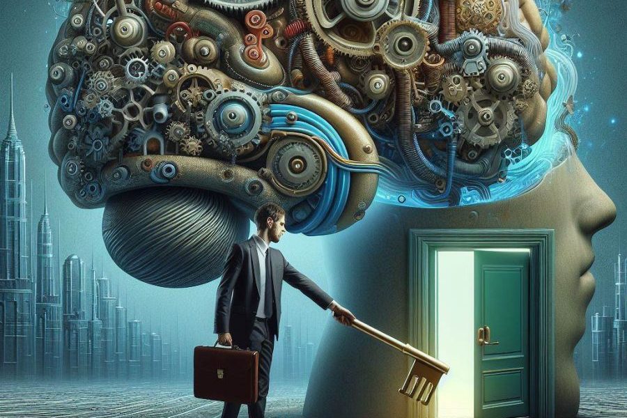 Image showcasing a transformational guide for subconscious mind activation and positive training.